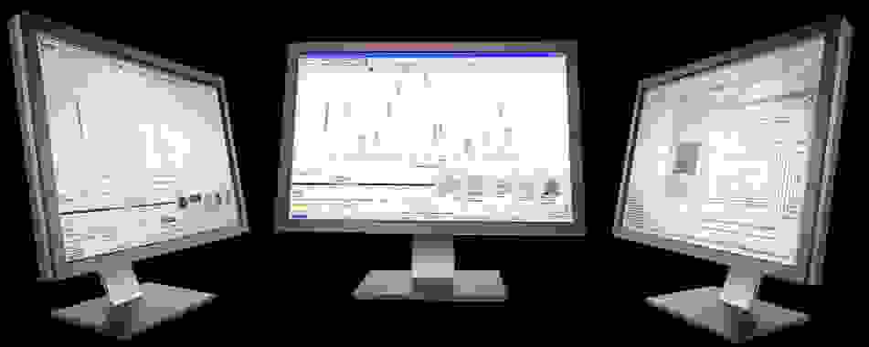 Spectroscopy software on monitors