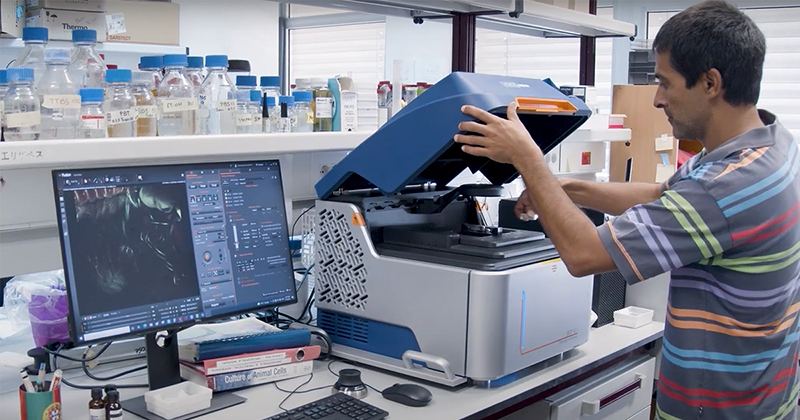 BC43 in use in the lab
