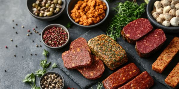 Photograph of plant-based meat products
